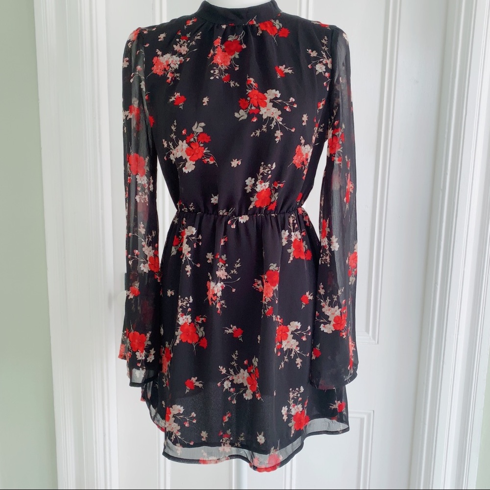 Forever 21 Sheer Floral Dress